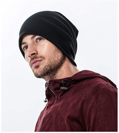 Skullies & Beanies Man Skull Cap Beanie Goat Pentagram Headwear Knit Hat Warm Hip-hop Hat - Deep Heather - CI18KLLZTGE $11.62