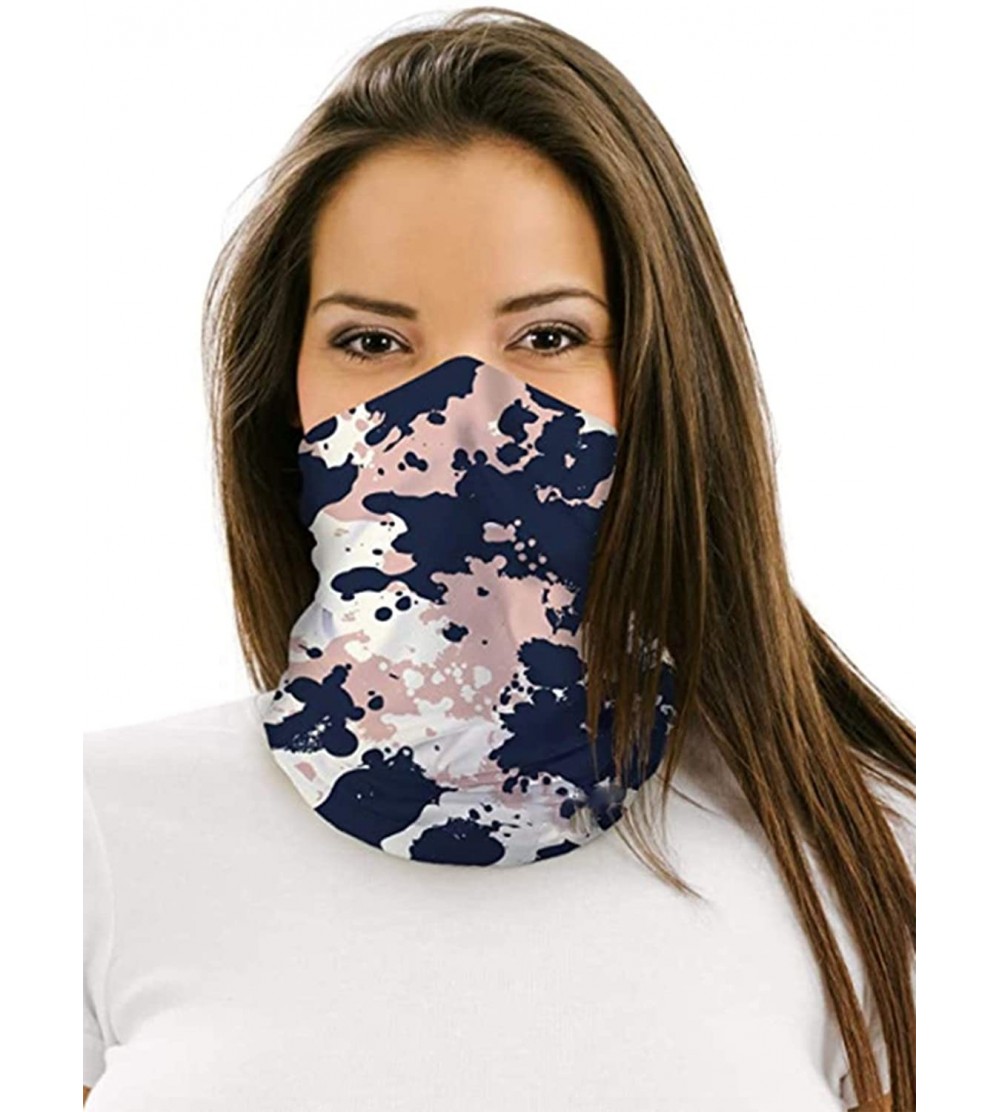 Balaclavas Triangular Bandana Neck Gaiter Balaclava Hanging Ear Bandana for Women Men Outdoor sports - B-multicolor1022 - C21...