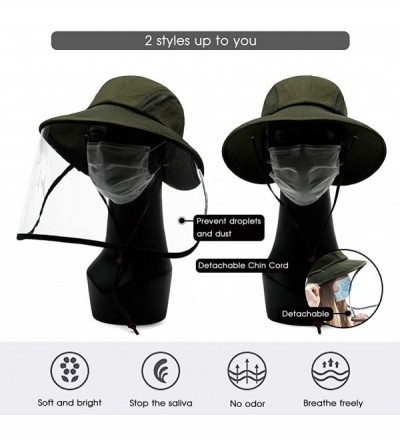 Sun Hats Womens Packable Ponytail SPF 50 Sun Hat Summer Gardening Hiking Fishing 55-61cm - 00707army Green - C9196D7TX2G $17.73