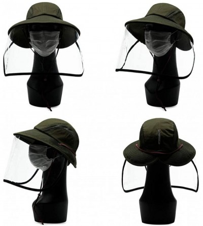 Sun Hats Womens Packable Ponytail SPF 50 Sun Hat Summer Gardening Hiking Fishing 55-61cm - 00707army Green - C9196D7TX2G $17.73