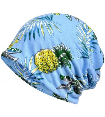 Skullies & Beanies Chemo Cancer Sleep Scarf Hat Cap Cotton Beanie Lace Flower Printed Hair Cover Wrap Turban Headwear - C7196...