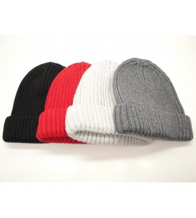 Skullies & Beanies Merino Wool Blend Unisex Winter Hat - Made in Italy! - Lt. Grey - CH11IODWFVT $21.12