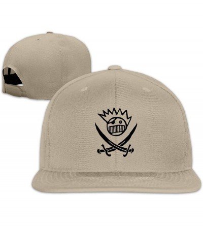 Baseball Caps Ween Pirate Logo Baseball Cap Hip Hop Cap Flatbrim Hats for Men & Women - Natural - CM18U4WURNE $10.05