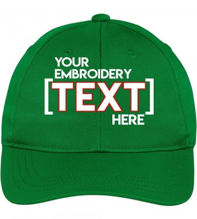 Baseball Caps Custom Embroidered Youth Hat - ADD Text - Personalized Monogrammed Cap --Kelly Green - CR18ECSDU92 $12.93