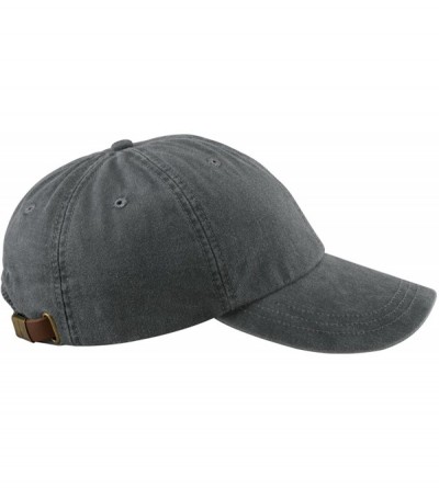 Baseball Caps 6-Panel Low-Profile Washed Pigment-Dyed Cap - Charcoal - C412N3CWA0A $17.57