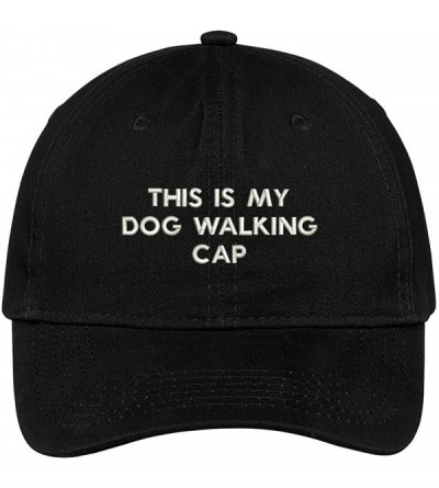 Baseball Caps Dog Walking Cap Embroidered Cap Premium Cotton Dad Hat - Black - C21838XMQH3 $40.53