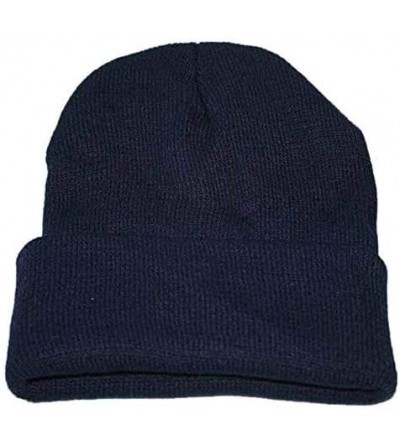 Newsboy Caps Unisex Classic Knit Beanie Women Men Winter Leopard Hat Adult Soft & Cozy Cute Beanies Cap - Dark Blue C - CC192...