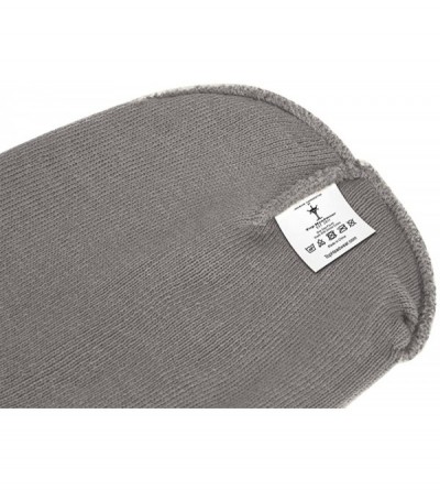 Skullies & Beanies Solid Color Long Beanie - Grey - CD112V0EM0X $8.88