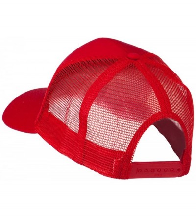 Baseball Caps US Army 9th Infantry Division Patched Mesh Back Cap - Red - CP11LUGWRKV $21.34