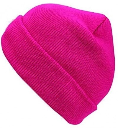 Skullies & Beanies 5 LED Knit Flash Light Beanie Hat Cap for Night Fishing Camping Handyman Working - Rose - CI12O9TYXTO $7.78