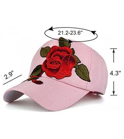 Skullies & Beanies Unisex Baseball Cap with Flower Embroidery Adjustable Leisure Casual Snapback Hat - White - CQ1825NCA2Z $1...