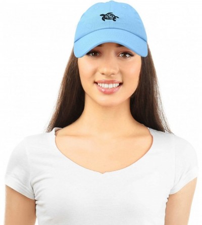 Baseball Caps Turtle Hat Nature Womens Baseball Cap - Light Blue - CY18M9TD02U $9.13