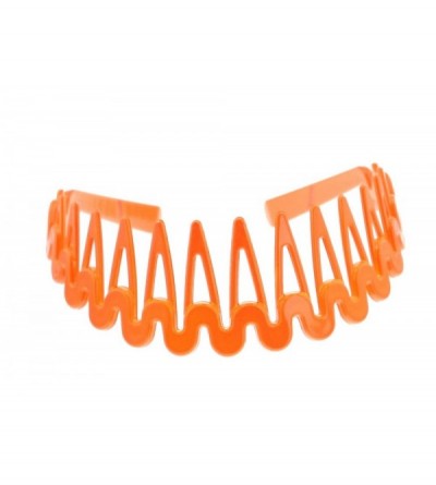 Headbands Women's Zig Zag Rake Headband (Orange) - Orange - CH1874U7NW4 $11.28