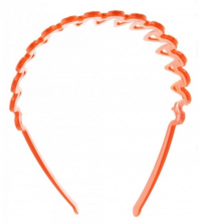 Headbands Women's Zig Zag Rake Headband (Orange) - Orange - CH1874U7NW4 $11.28