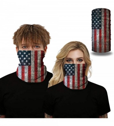 Balaclavas American Bandanas Balaclava Protection - American Flag Blue 2 Pack - CB197AYW90K $18.81