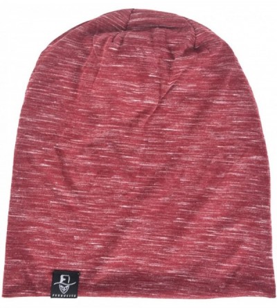 Skullies & Beanies Men Slouch Hollow Beanie Thin Summer Cap Skullcap B011h - 079-red - CB18S60NLE0 $16.12