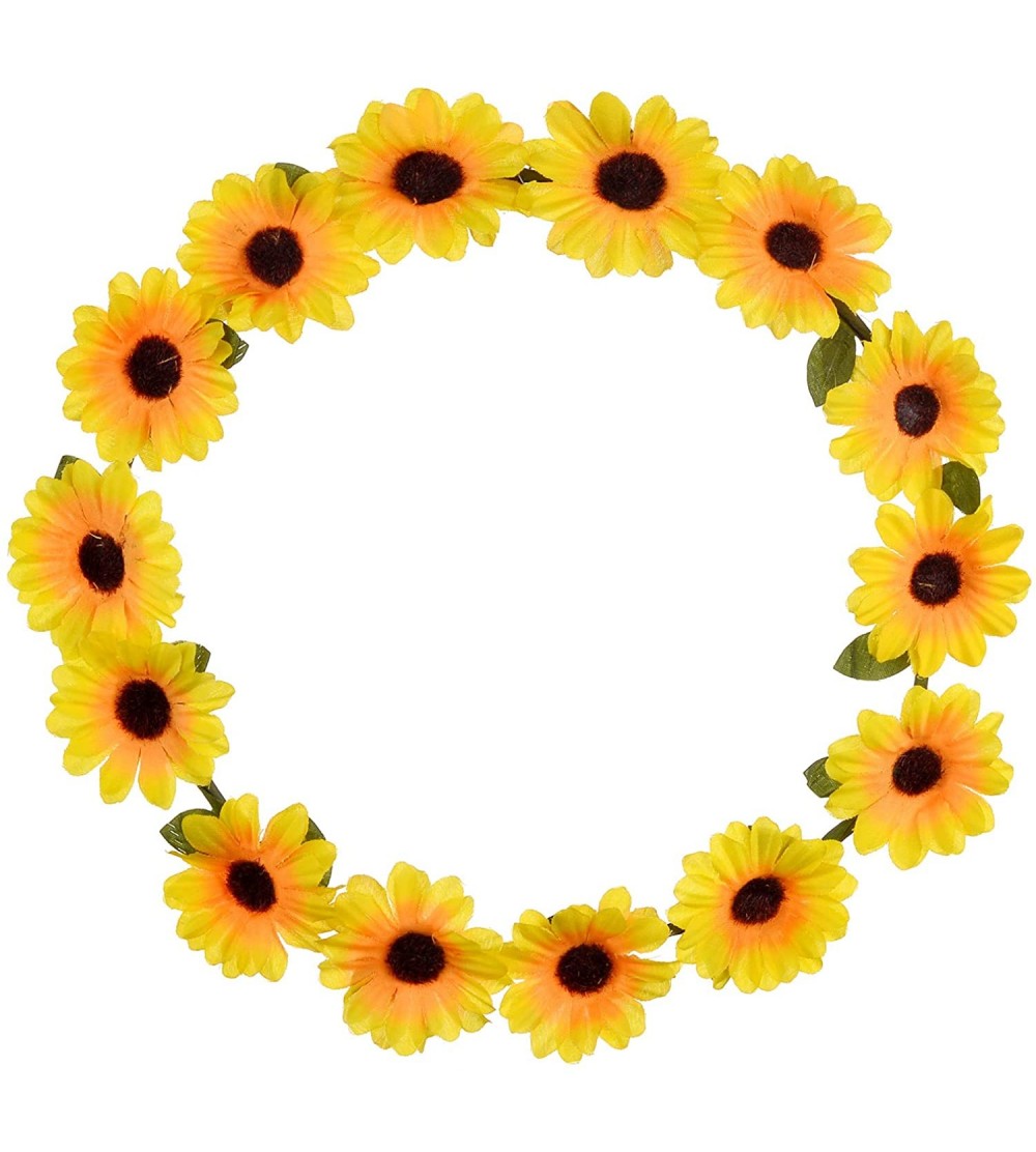 Headbands Sunflower Floral Flower Yellow Head Hair Crown - CT129JUIA27 $9.64