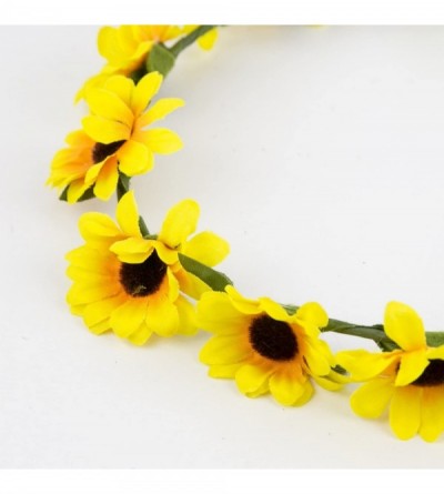 Headbands Sunflower Floral Flower Yellow Head Hair Crown - CT129JUIA27 $9.64