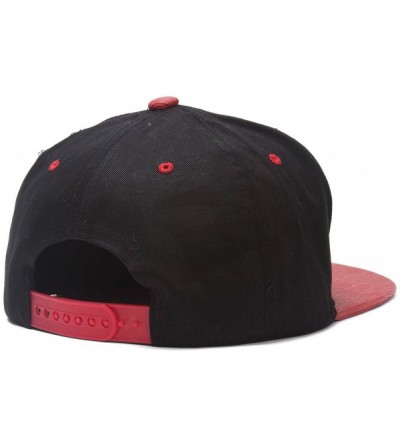 Baseball Caps Compton Olde English Adjustable Snapbacks (Various Designs) - Black/Red - CS126XAMC6B $12.73