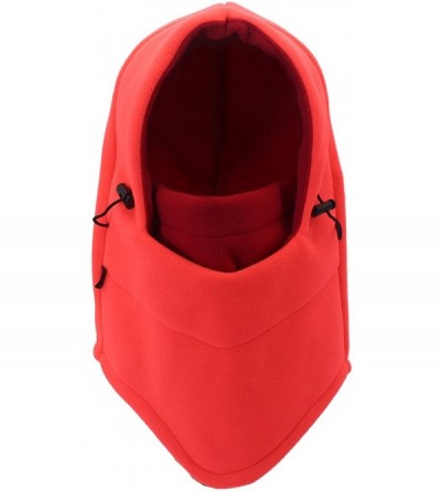 Balaclavas Balaclava Windproof Thermal Outdoor Dual Layer - Orange/Rl - CH187KD0M37 $10.67