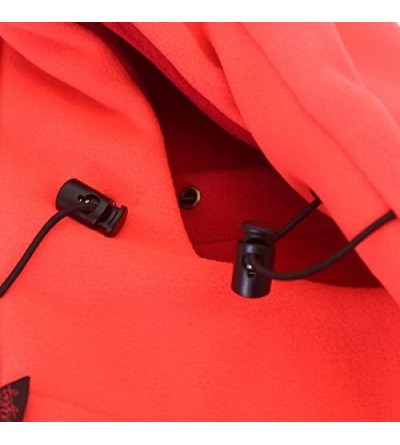 Balaclavas Balaclava Windproof Thermal Outdoor Dual Layer - Orange/Rl - CH187KD0M37 $10.67