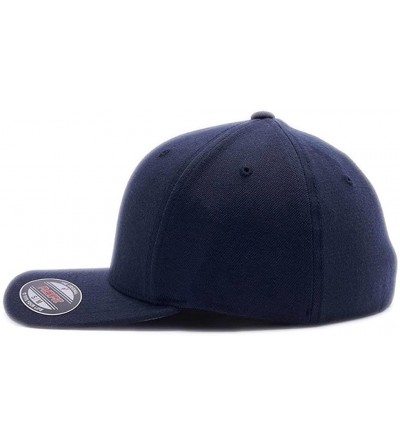 Baseball Caps Custom Embroidered Firefighter Hats. 6477- 6277 Flexfit Baseball caps - Dark Navy - C218CRN9UOR $45.42