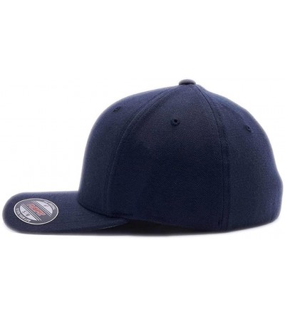 Baseball Caps Custom Embroidered Firefighter Hats. 6477- 6277 Flexfit Baseball caps - Dark Navy - C218CRN9UOR $22.42