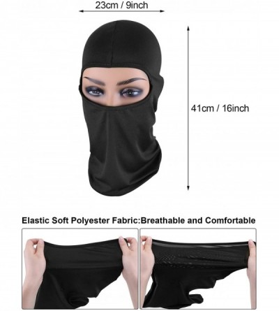 Balaclavas 6 Pieces Face Balaclava Cover Ice Silk UV Protection Full Face Cover for Women and Men Outdoor Sports - CR18TZZ9CU...