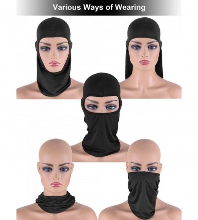 Balaclavas 6 Pieces Face Balaclava Cover Ice Silk UV Protection Full Face Cover for Women and Men Outdoor Sports - CR18TZZ9CU...