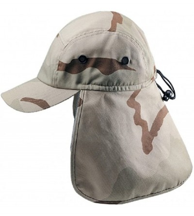 Sun Hats Flap Hat (03)-Khaki W15S46D - Light Desert Camouflage - C812I3I9ZKX $11.28
