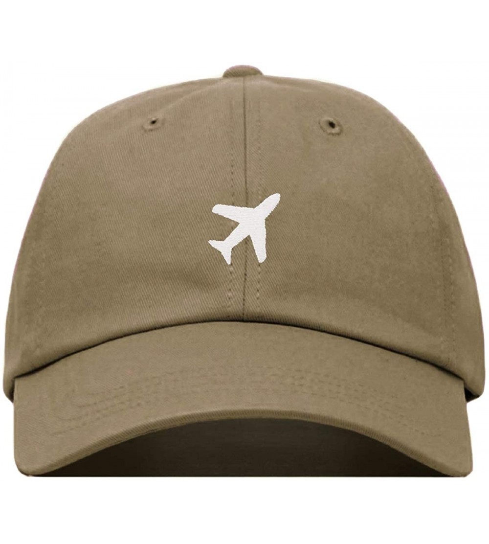 Baseball Caps Airplane Baseball Hat- Embroidered Dad Cap- Unstructured Soft Cotton- Adjustable Strap Back (Multiple Colors) -...