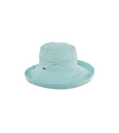 Sun Hats Women's Cotton Hat with Inner Drawstring and Upf 50+ Rating - Aqua - C9113ZY1095 $37.19