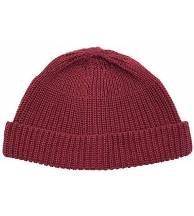 Skullies & Beanies Cuff Beanie Cap Solid Classic Plain Watch Cap Men and Women's Winter Hats Outdoor Soft Warm Ski Hat - Red ...