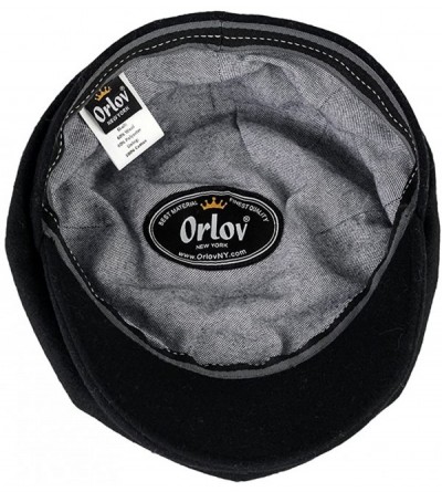 Newsboy Caps Men's Black Wool Blend Baker Boy Hat newsboy Cap Warm Winter Driving Classic 8 Panel Hat - CC180R0M86O $12.95