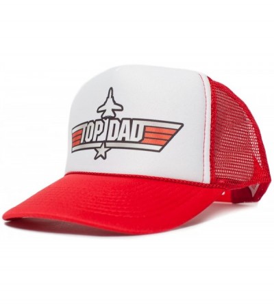 Baseball Caps Unisex-Adult One-Size Curved Bill Hat Multi - White/Red - CT11QSDAH2F $24.67