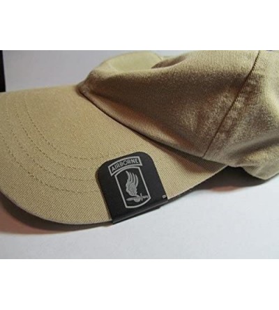 Baseball Caps 173rd Airborne Patch Laser Etched Hat Clip Black - CX12GD9R0C9 $11.47