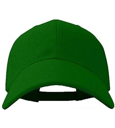 Baseball Caps Plain Adjustable Baseball Cap Classic Adjustable Hat Men Women Unisex Ballcap 6 Panels - Green/Pack 2 - CA192WM...