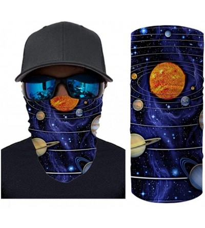 Balaclavas 3D Galaxy Print Seamless Bandana Neck Gaiter Scarf Dust Wind Sun Protection Scarf Neck Balaclava - C9197XMS2SR $8.32