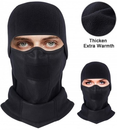 Balaclavas Balaclava Ski Face Mask Face Cover for Cold Windproof Skiing Motorcycle Cycling - A-black - CN1920X3CIH $10.21