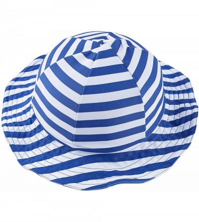 Sun Hats Baby Girls UV Sun Cap UPF 50+ Sun Protection Bucket Hat 3-6Y - Bluectw05 - CW18A8IAHI9 $15.75