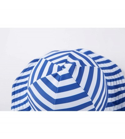 Sun Hats Baby Girls UV Sun Cap UPF 50+ Sun Protection Bucket Hat 3-6Y - Bluectw05 - CW18A8IAHI9 $15.75