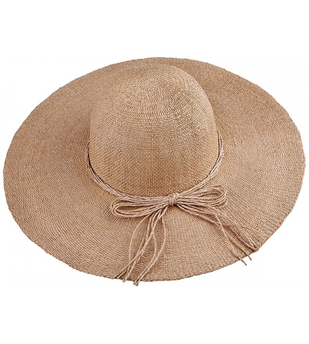 Sun Hats Women's Foldable Beach Cap-Wide Brim Roll Up Straw Sun Hat for Small Head Size - "09-khaki(4.7"" Brim)" - CN18CHX2IC...