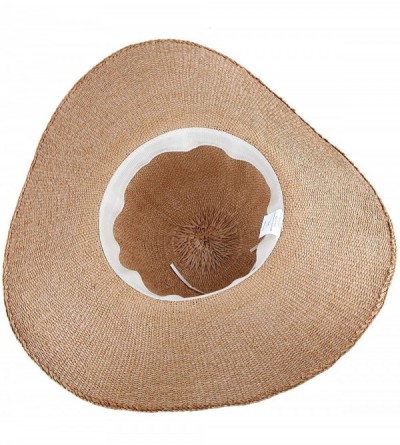 Sun Hats Women's Foldable Beach Cap-Wide Brim Roll Up Straw Sun Hat for Small Head Size - "09-khaki(4.7"" Brim)" - CN18CHX2IC...