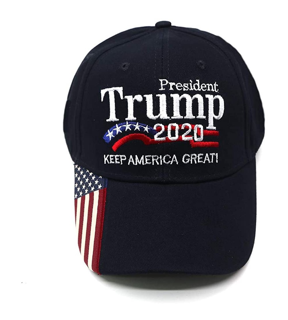 Baseball Caps Donald Trump Baseball Cap President 2020 Make America Great Again Hat - C 2020 Navy - C518ANYX6WM $11.34