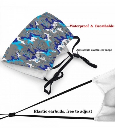 Balaclavas Hawaiian Tropical Printed Adjustable Face Mask - 21 Black - C8199GQEWI8 $25.40