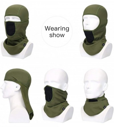 Balaclavas Balaclava Ski Mask Warm Face Mask for Cold Weather Winter Skiing Snowboarding Motorcycling Ice Fishing Men - C118X...