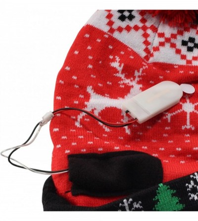 Skullies & Beanies Cozy Winter Christmas Theme Hat - Reindeer - CJ18ESNK2YN $13.63