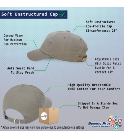 Baseball Caps Custom Soft Baseball Cap Destruction Word Deplorable A Embroidery Twill Cotton - Light Grey - CN195Q47M38 $14.80