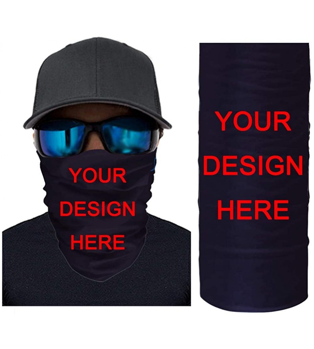 Balaclavas Custom Magic Scarf Outdoor Headwear Bandana- Seamless Face Cover Bandana with Your Text/Image for Men/Women - CV19...