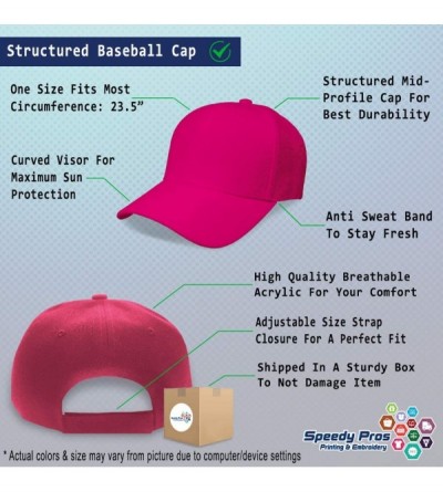 Baseball Caps Custom Baseball Cap Jesus Fish Christian B Embroidery Dad Hats for Men & Women - Hot Pink - C018SDZSXS3 $13.32